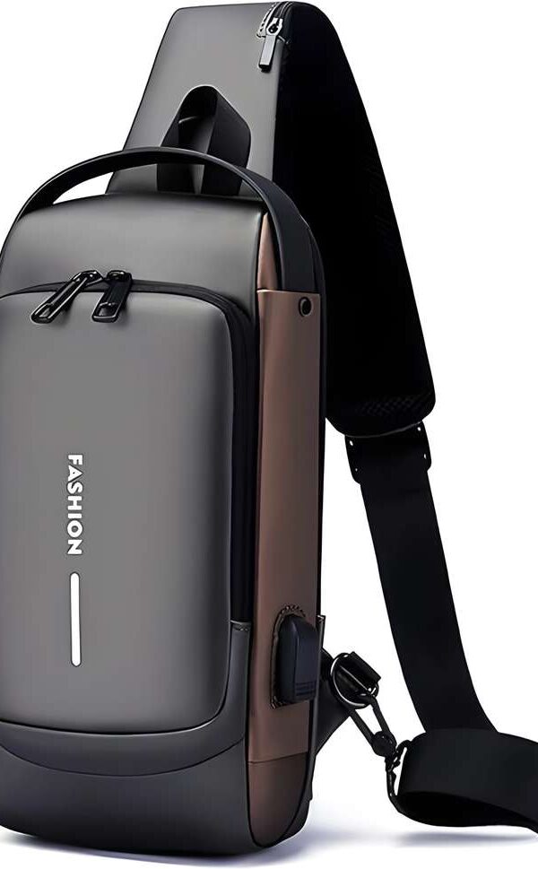 Bellveen 10L Anti-Theft USB Sling Bag (Waterproof, Unisex)