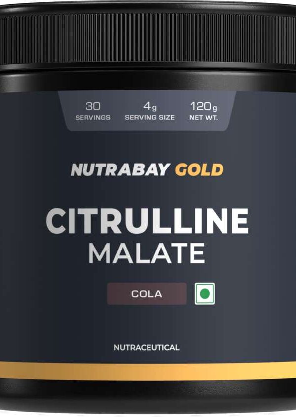 Nutrabay Gold Citrulline Malate 2:1 Supplement  Dowder Dooste Nitric Ovido Dro Workout (120~